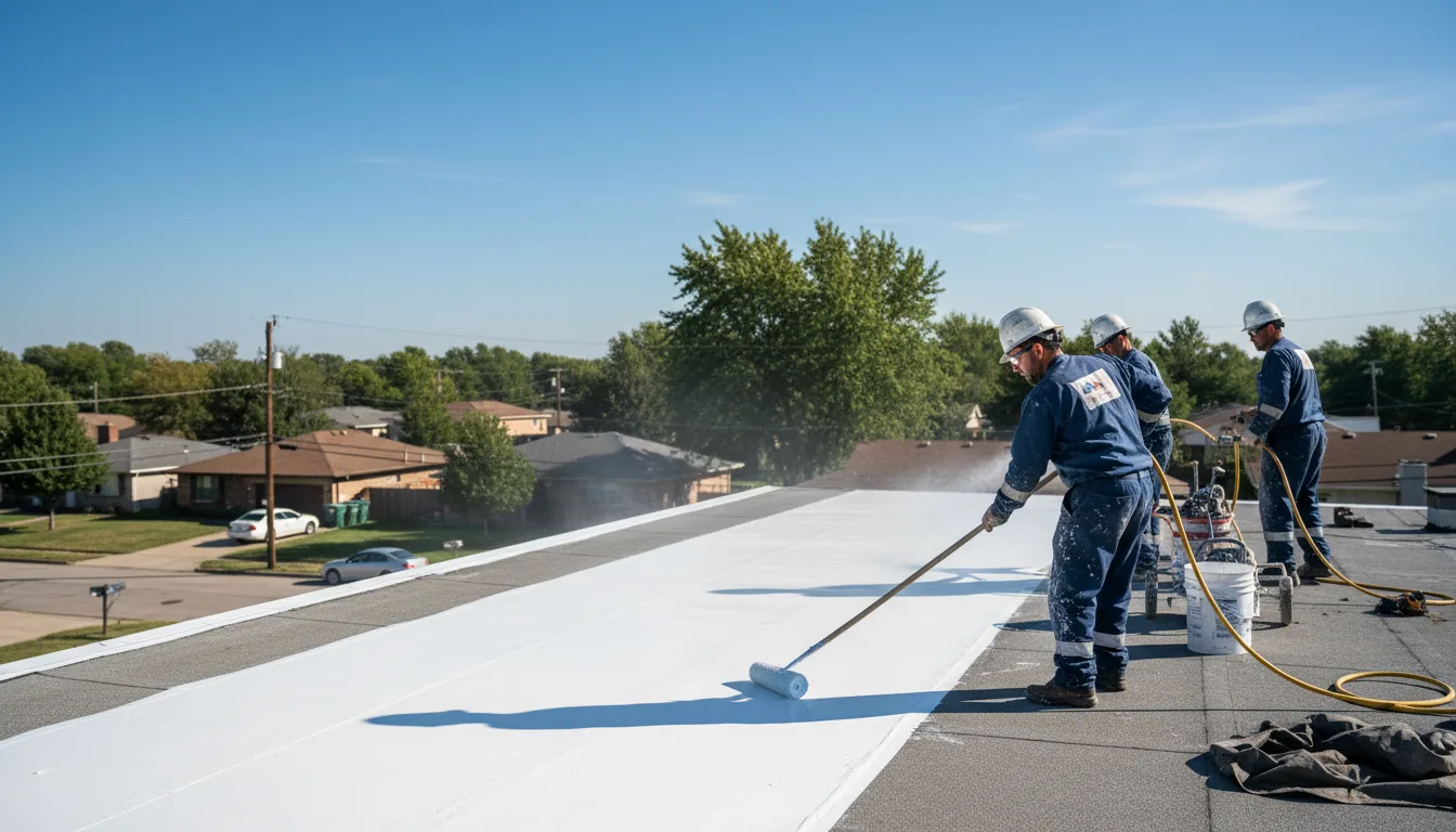 Commercial roof coating in Midland, MD near me